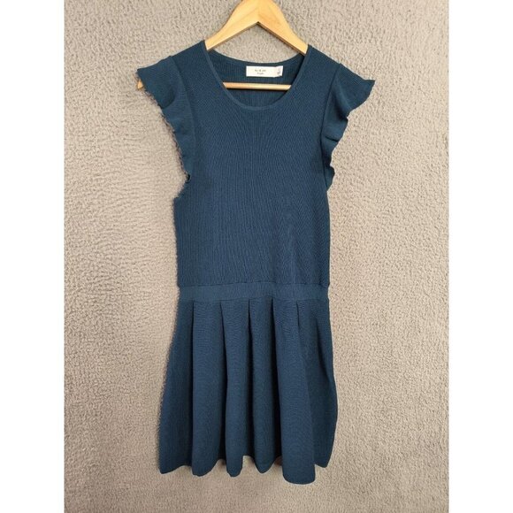 Ali & Jay NEW Party Dress Mini Flutter Cap Sleeve Stretch Knit Women's Sz Large - Picture 1 of 9